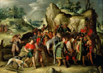 St. Paul Led to Damascus After his Conversion